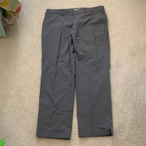 Grey Nike Golf Dri-Fit With white stripes